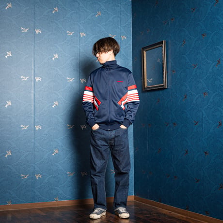 70-80s Vintage adidas Track Jacket Navy × Red (Made in France)