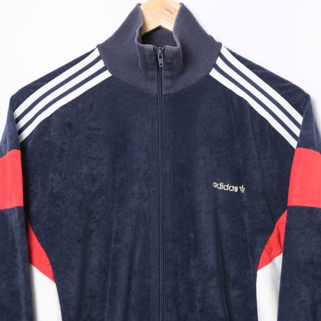 80s Vintage adidas Ventex Track Jacket Model Challenger Navy × Red (Made in France)186