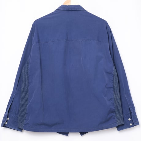 60s Euro Vintage Blue Knit Work Jacket