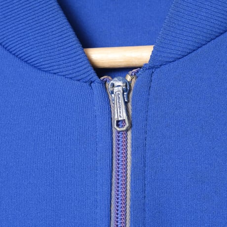 60s Vintage adidas Ventex Collarless Track Jacket Early World Mark Blue (Made in France)