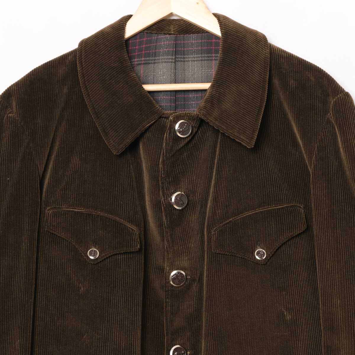 50−60s France Vintage Corduroy Hunting Jacket D...