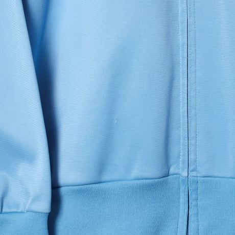 70-80s Vintage adidas Ventex Collarless Track Jacket Light Blue × Navy