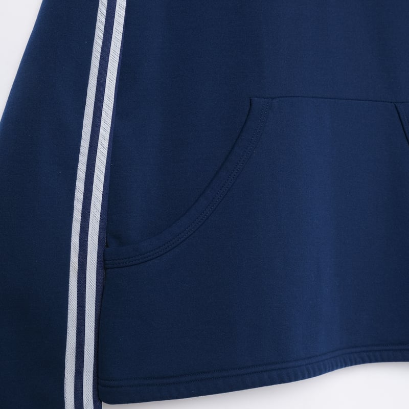 70s Vintage adidas Half Zip Hoodie Navy (Made i