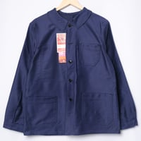 40-50s France Vintage Dubure & Deverchere SPECIAL Blue Moleskin Work Jacket Dead Stock