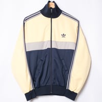 70-80s Vintage adidas Track Jacket Navy × Custard (Made in England)