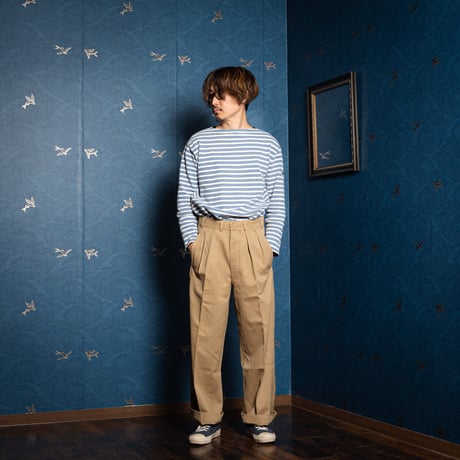 40s French Army FTEO Chino Trousers Size 86M Dead Stock