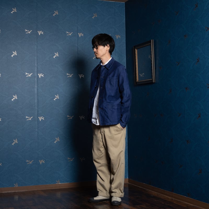 40-50s France Vintage Le Mont St Michel Blue Mo