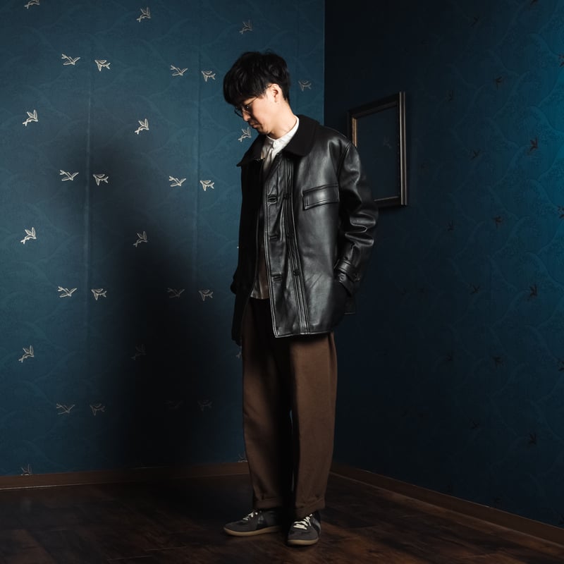 40s 50s コルビジェジャケット レザージャケット 40s-50s French Vintage Leather Jacket (Corbusie