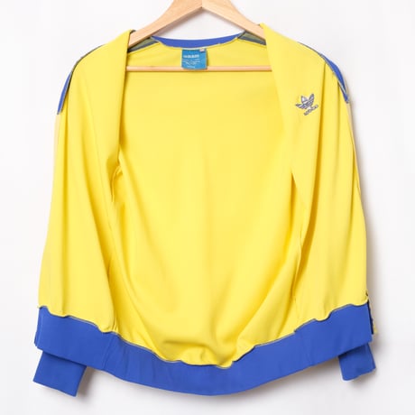 70s Vintage adidas Ventex Track Suits Yellow × Blue (Made in France) 162