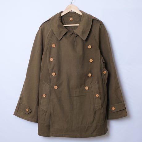 French Army M38 Motorcycle Coat 2nd  Wood Button