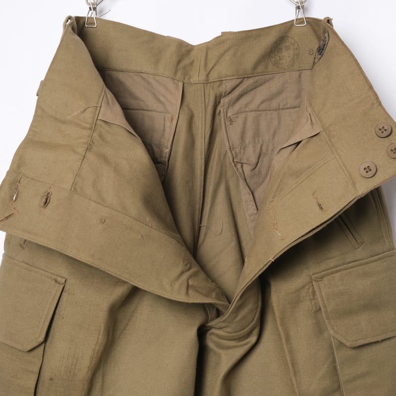 【ペコ】スペシャル M47 『ウッド』3つボタンカーゴパンツフランス軍 French Army M47 Trousers First 3 Wood Buttons S