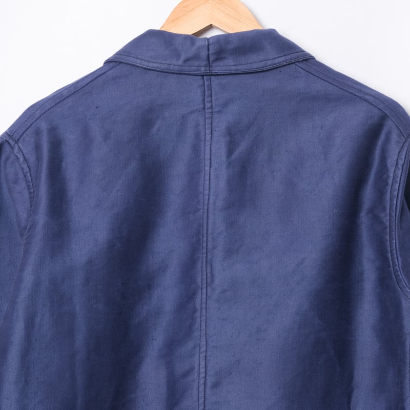 40-50s France Vintage L'ideal Blue Moleskin Wor