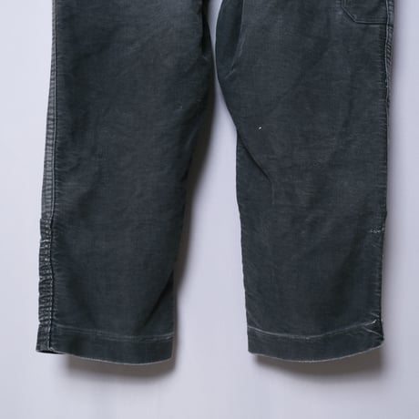40-50s Le Mont St Michel  French Work Black Moleskin Overalls Size52C