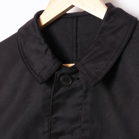 40-50s  Dumont d'Urville Black Moleskin Jacket Dead Stock