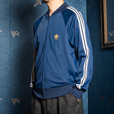 70-80s Vintage adidas Ventex ATP Track Jacket Navy (Made in France)