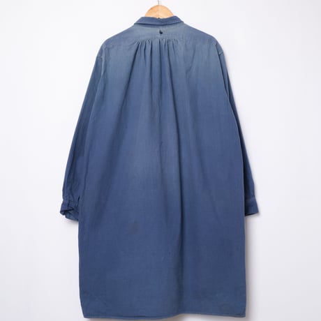 40-50s French Vintage Blue Cotton Granpa Shirts