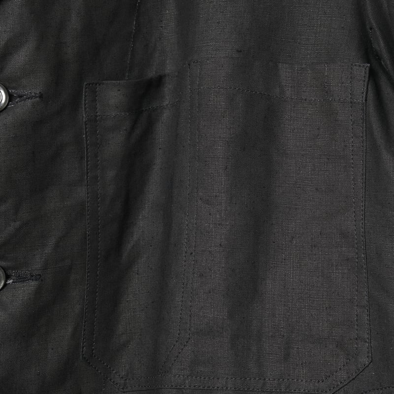 40s France Vintage Indigo Linen Maquignon Coat 40s France Vintage Indigo Linen Maquignon Coat