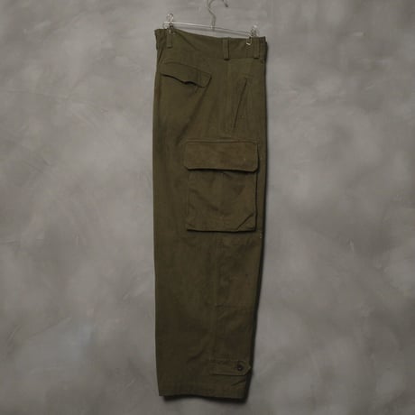 French Army M47 Trousers Early Size13 Herringbone Used