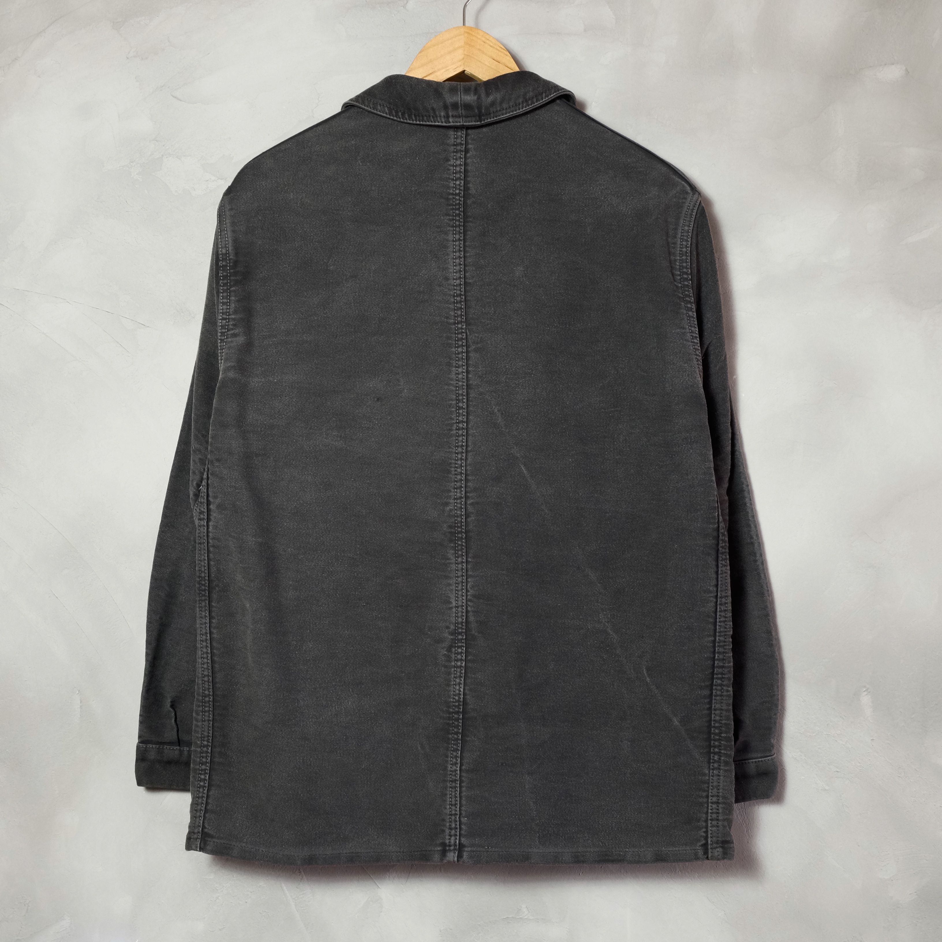 40-50s Dumont d'urbille Black Moleskin Jacket |