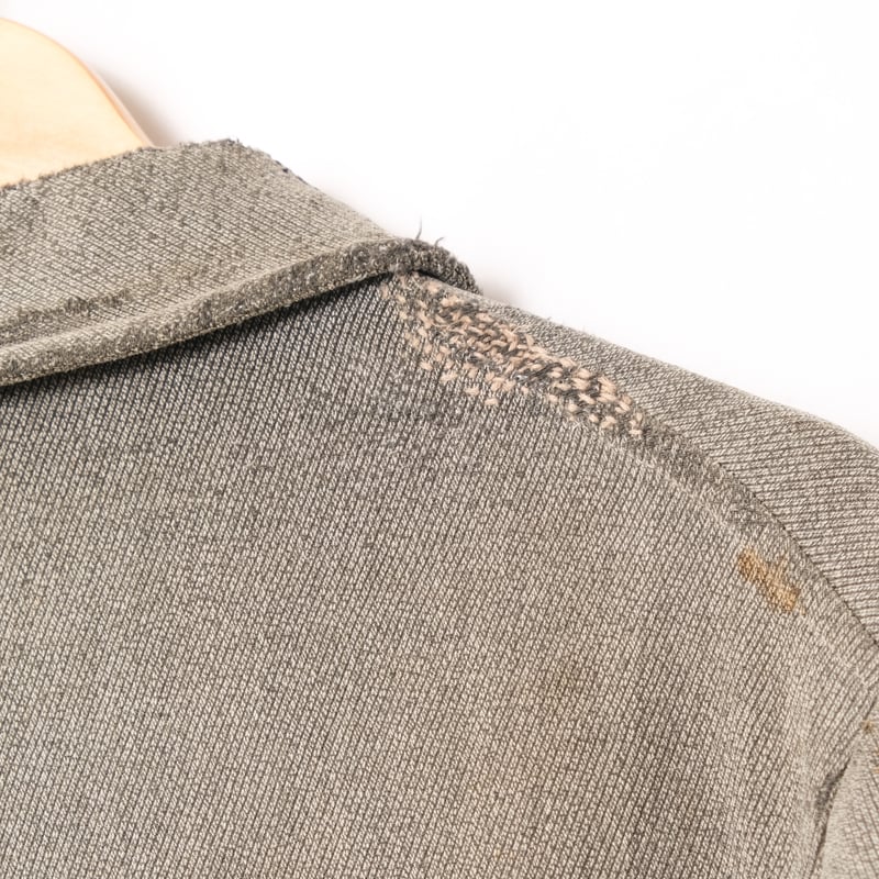 30s France Vintage Chambray Hunting Jacket | U