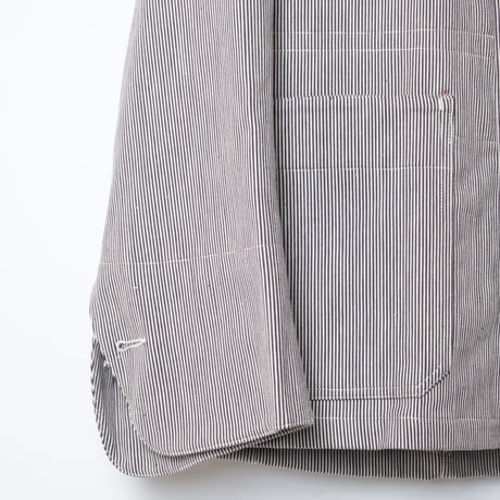 50s-60s  French Striped Butcher (Cook) Jacket  Dead Stock