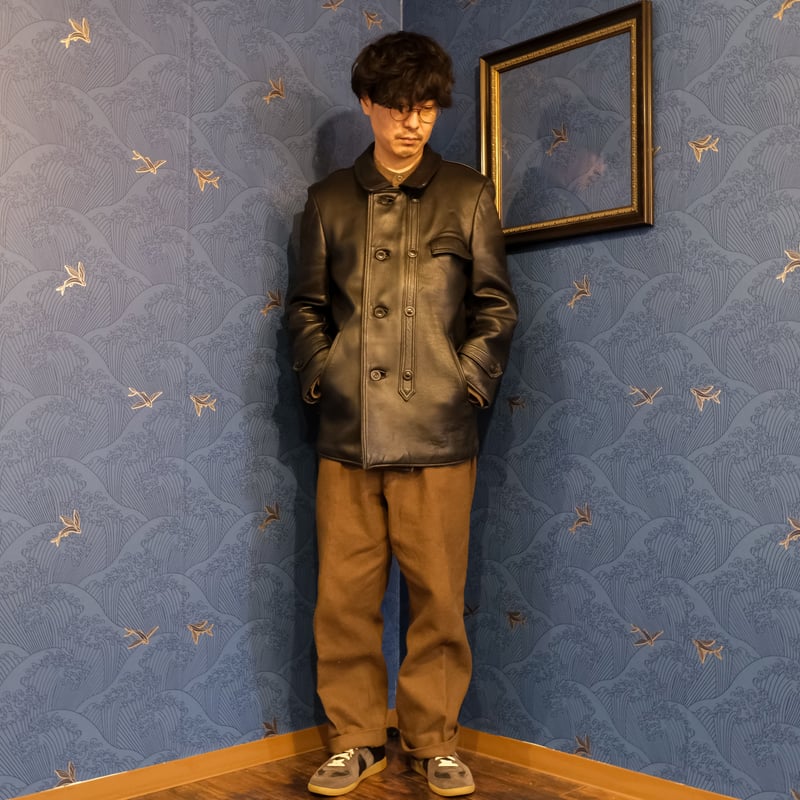 70-80s French Vintage GVF Leather Jacket (Corbu