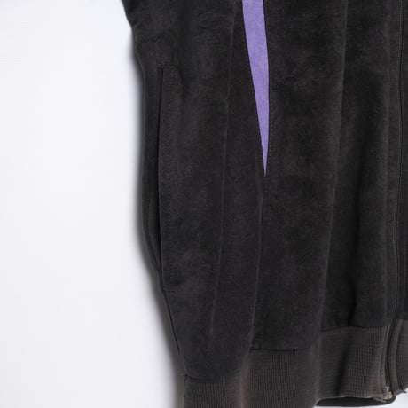 90s Vintage adidas Track Jacket Vintage adidas Black × Purple × Light Green (Made in France)