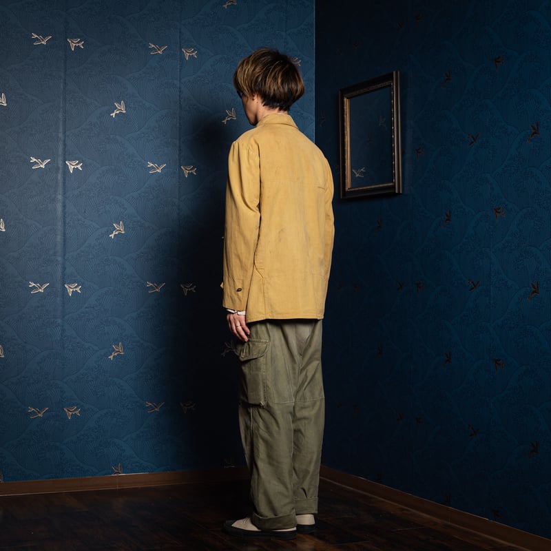 20-30s France Vintage Cotton Hunting Jacket | U