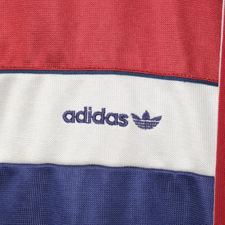 80s Vintage adidas Track Jacket Navy × Bordeaux × White (Made in Hungaria)