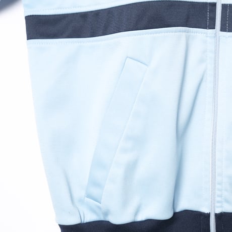 70-80s Vintage adidas Track Jacket Model  First Light Blue× Navy（Made in France)174
