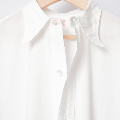 40-50s France Vintage ConChon Quinette AVION Cotton Dress Shirt