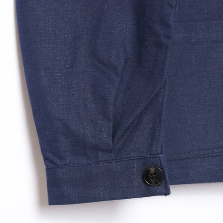 40-50s France Vintage  Au Molinel Blue Metis  Work Jacket Dead Stock Small