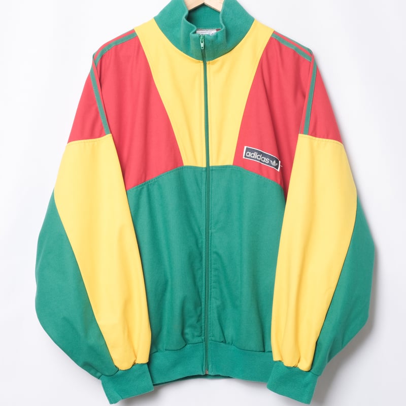 80s Vintage adidas Ventex Track Jacket Green ×