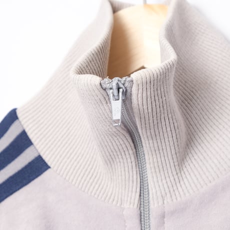 80s Vintage adidas Ventex Track Jacket Model Challenger Gray × Light Blue (Made in France)