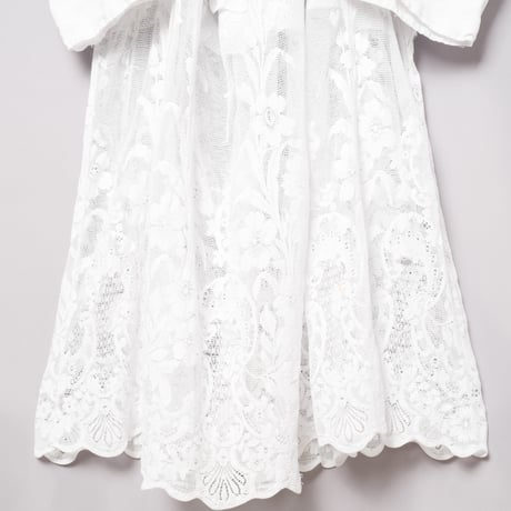 Early 1900s France Antique Linen Church Smock