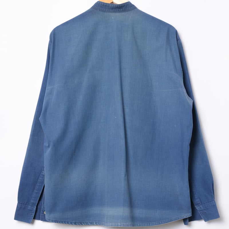 60s France Vintage Adolphe Lafont Blue Shirt | 60s France Vintage Adolphe Lafont Blue Shirt |