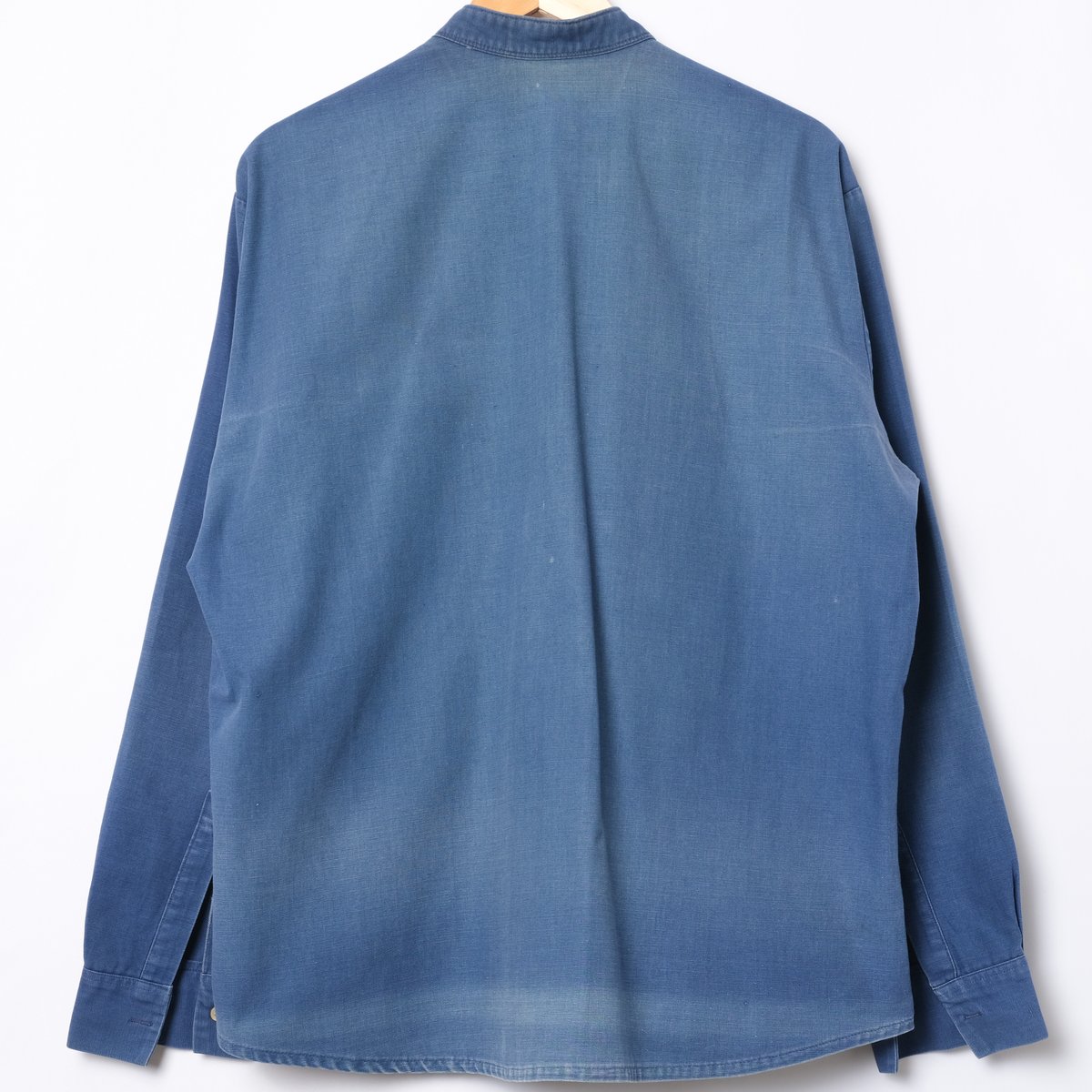 60s France Vintage Adolphe Lafont Blue Shirt |