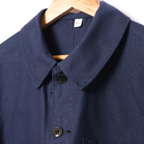 40-50s France Vintage  Au Molinel Blue Metis  Work Jacket Dead Stock Small