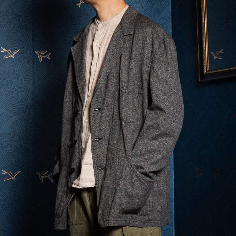 40-50s France Vintage VETRA Black Chambray Work 40-50s France Vintage VETRA Black Chambray Work