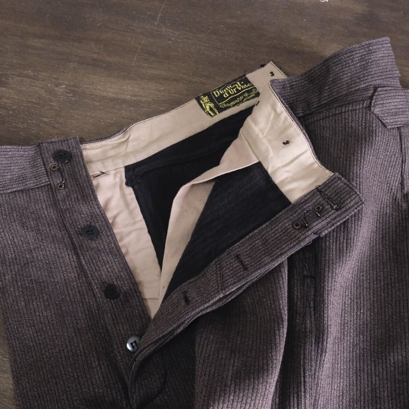 40-50sFrance Vintage Dumont d'Urvilleパンツ 40-50s Dumont d`urville Cotton Pique Trousers