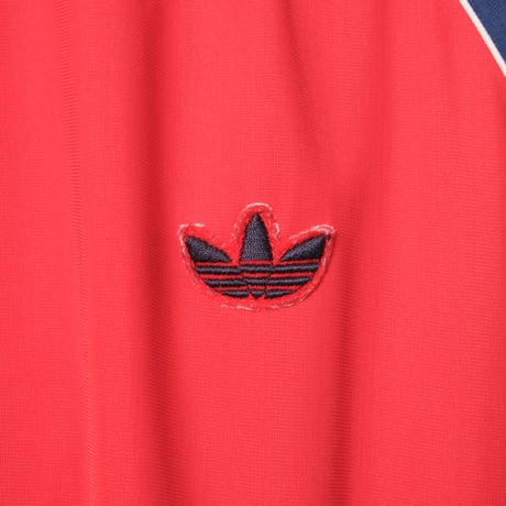 80s Vintage adidas Track Jacket Red × Navy (Made in Hungaria)