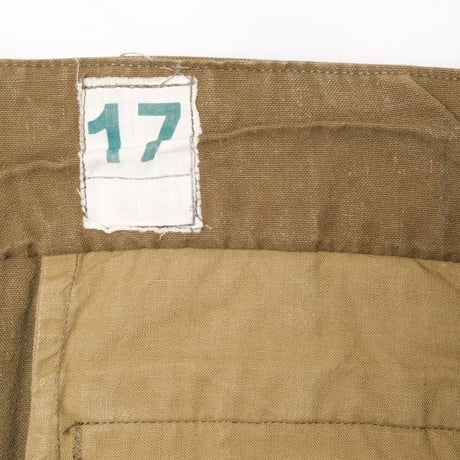 French Army M47 Trousers Early Canvas Size 17