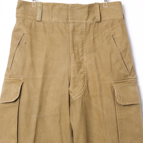 French Army M47 Trousers Early 比翼 Metal Button Size 80L