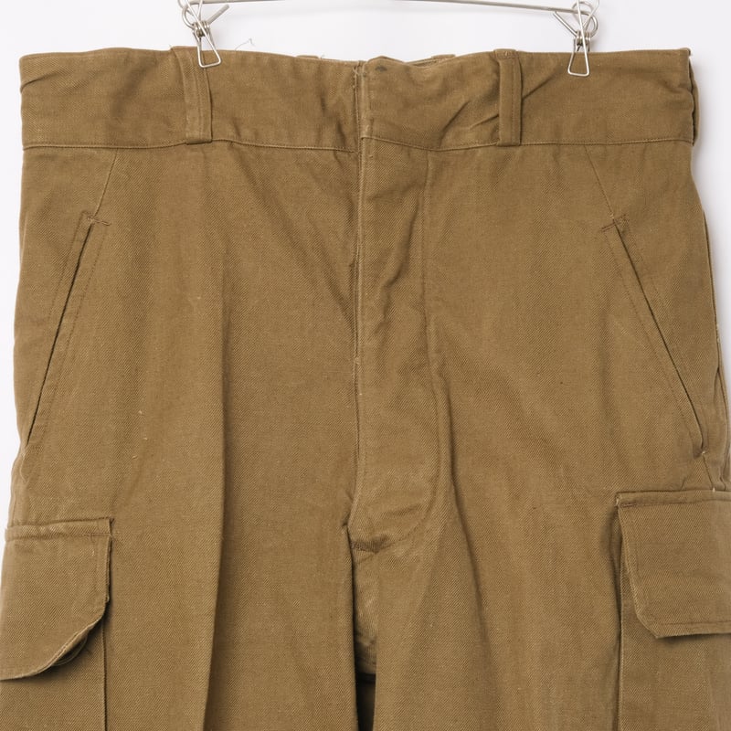 【美品】OLD FRENCH ARMY M47 TROUSERS SIZE 33 French Army M47 Trousers Early 比翼 Size(45) | Ug