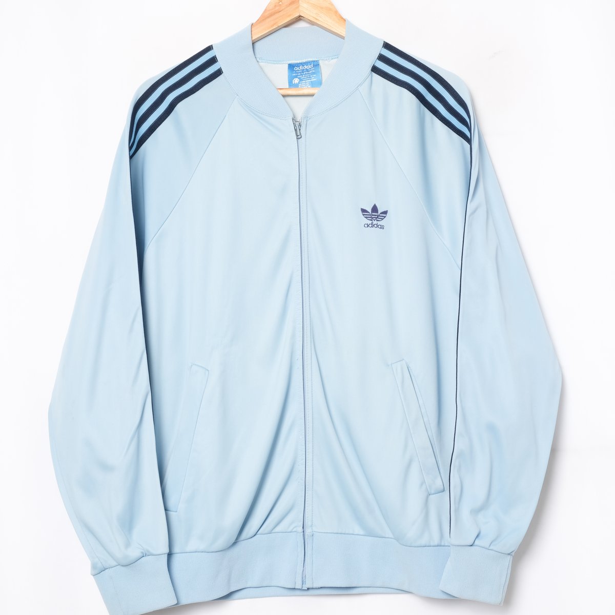 Veste Vintage Adidas Des Années 70 Y2K, Taille S Homme, Bleu - Pièce Rare !