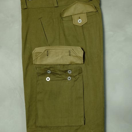 French Army M47 Trousers 移行期 Dead stock Size 43 Metal Button