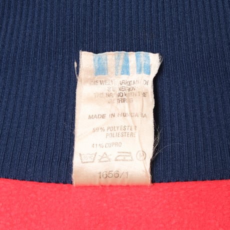 80s Vintage adidas Track Jacket Red × Navy (Made in Hungaria)