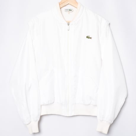 70-80s LACOSTE Blouson White（Made in France）