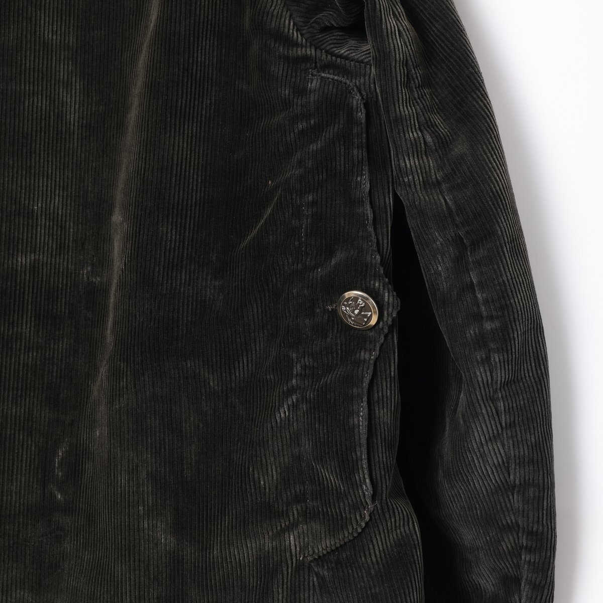 50s La Favorite ダークブラウン コーデュロイジャケット 40-50s France Vintage La Favorite Dark Brown Co