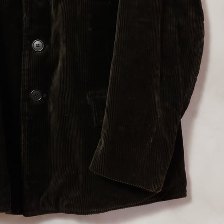 30s40s  French Dark Brown Corduroy  Jacket "Adolphe Lafont"Dead Stock